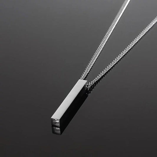 Simple Rectangle Pendant Necklace