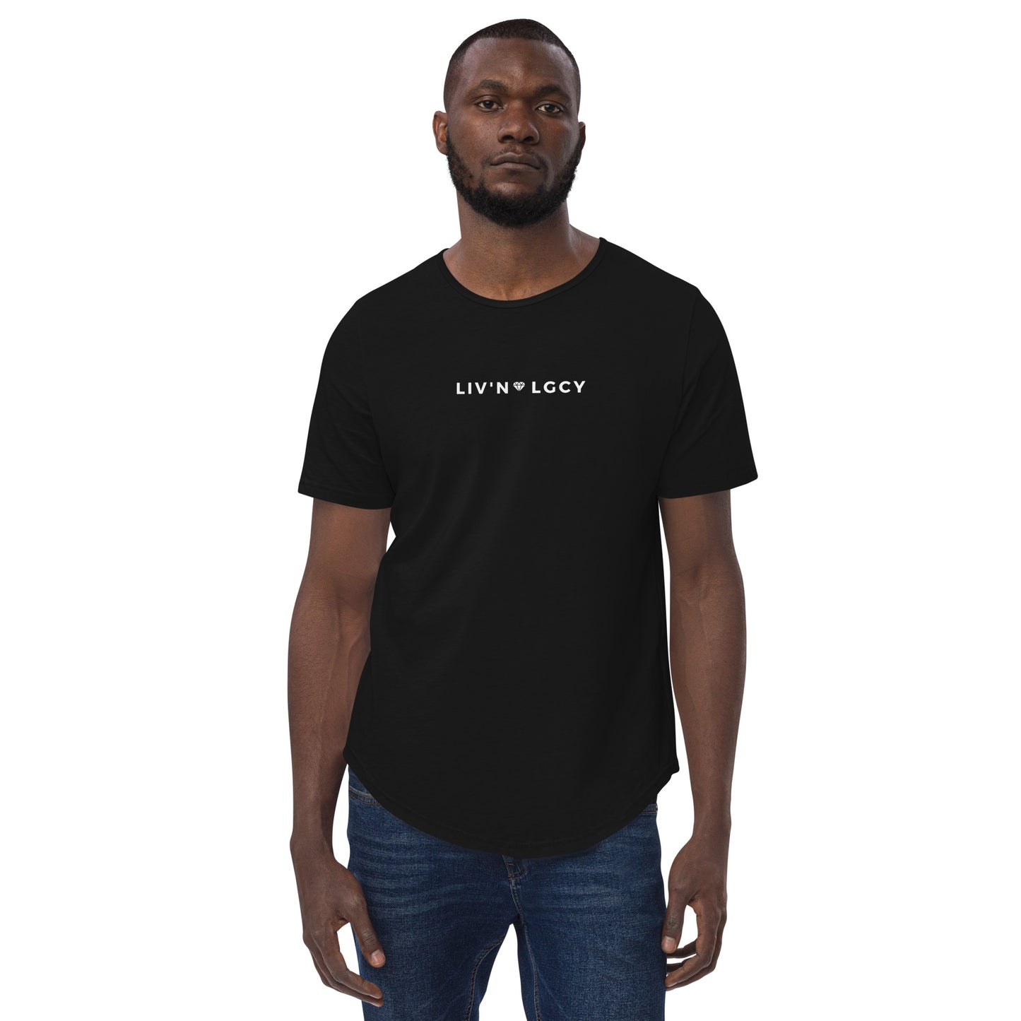 Jet Black Liv'n Legacy Curved Hem Tee