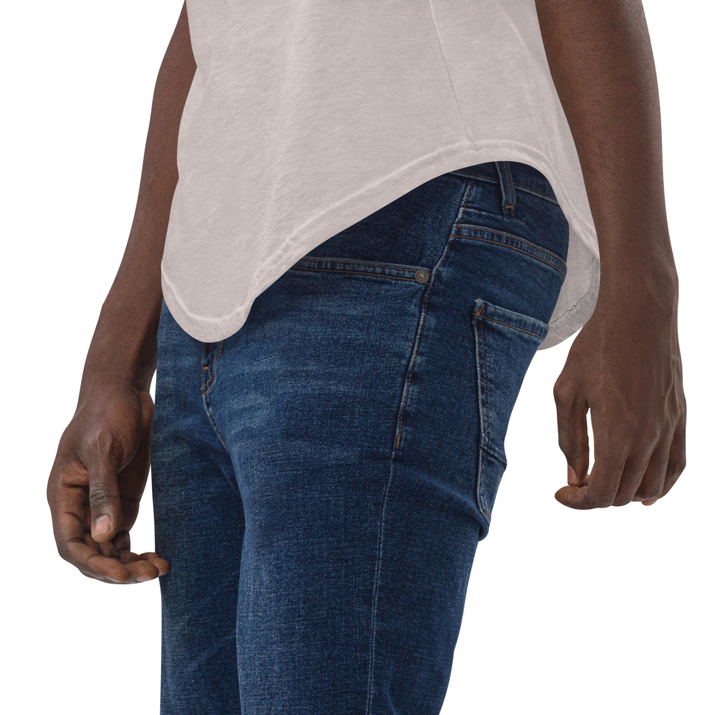 Marble Grey Liv'n Legacy Curved Hem T-Shirt