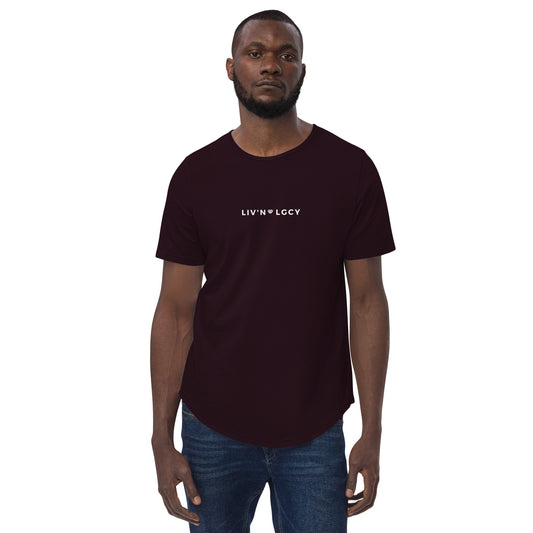 Oxblood Black Liv'n Legacy Curved Hem Tee