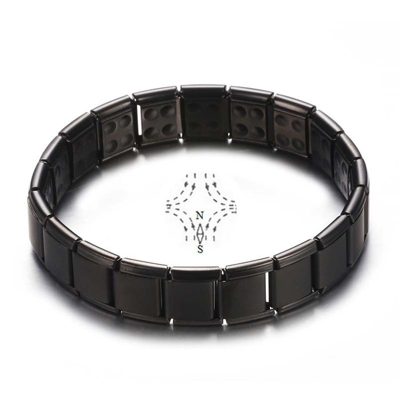 Black Stainless Steel Germanium Magnetic Bracelet