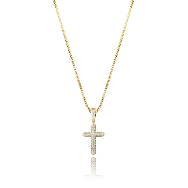 Iced Cross With Chain