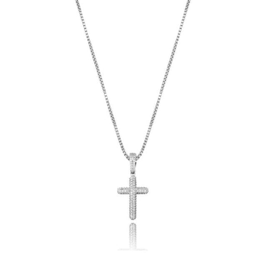 Iced Cross With Chain