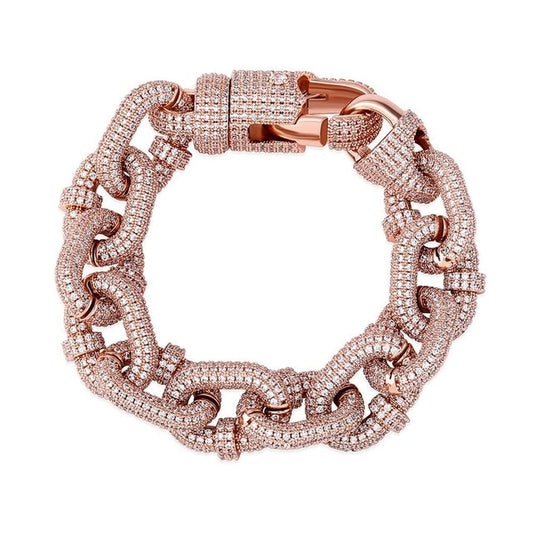Micro Pave Miami Cuban Chain Bracelet