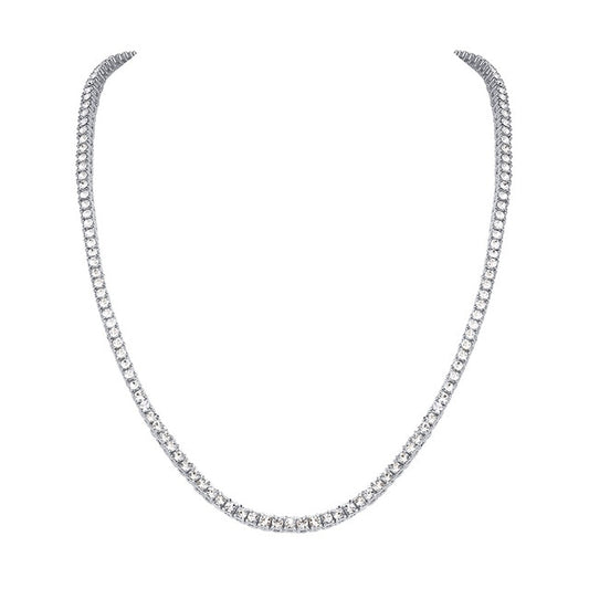 14K White Gold Tennis Chain