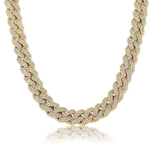 Iced Out Clasp & Cuban Link