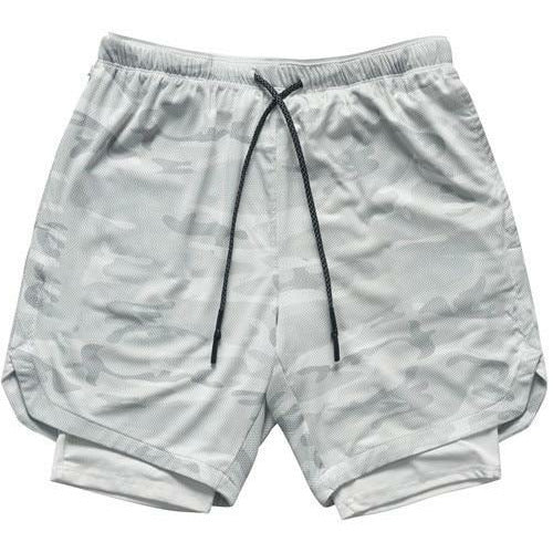 Two in one sports jogging fitness shorts