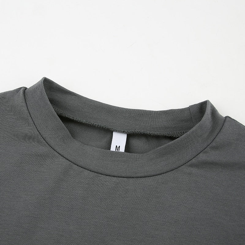 Solid Basic Long Sleeve Crop Top