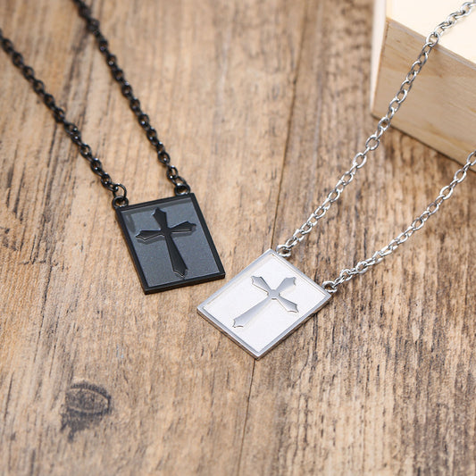 Mini Cross Tag Necklace