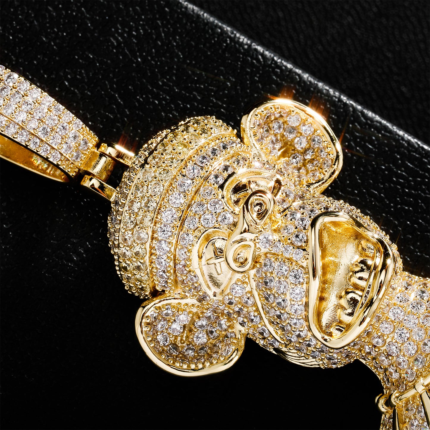 New Iced Out Ape Pendants With Necklace Chain