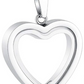 Heartfelt Remembrance: Stainless Steel Heart-Shaped Cremation Pendant