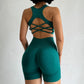 Criss Cross String Two Piece Gym Set