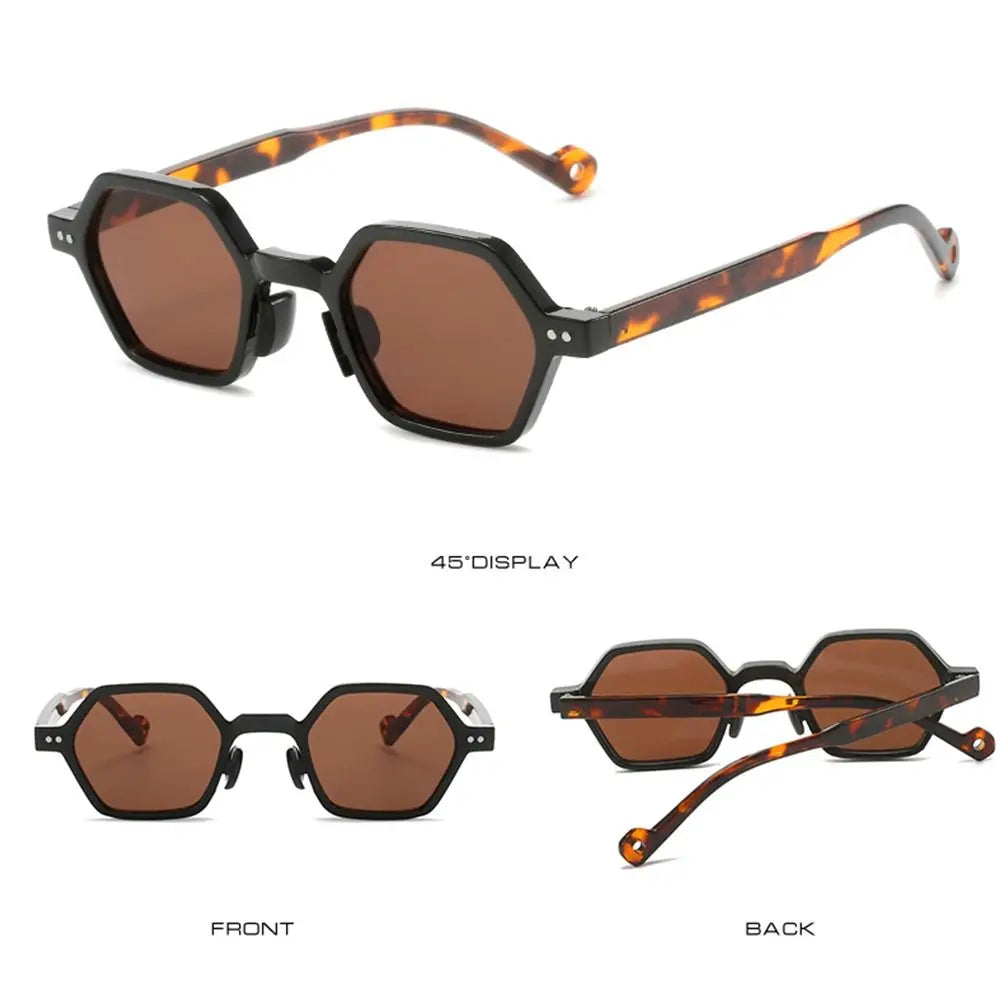Vintage Polygon Square Sunglasses