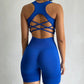 Criss Cross String Two Piece Gym Set