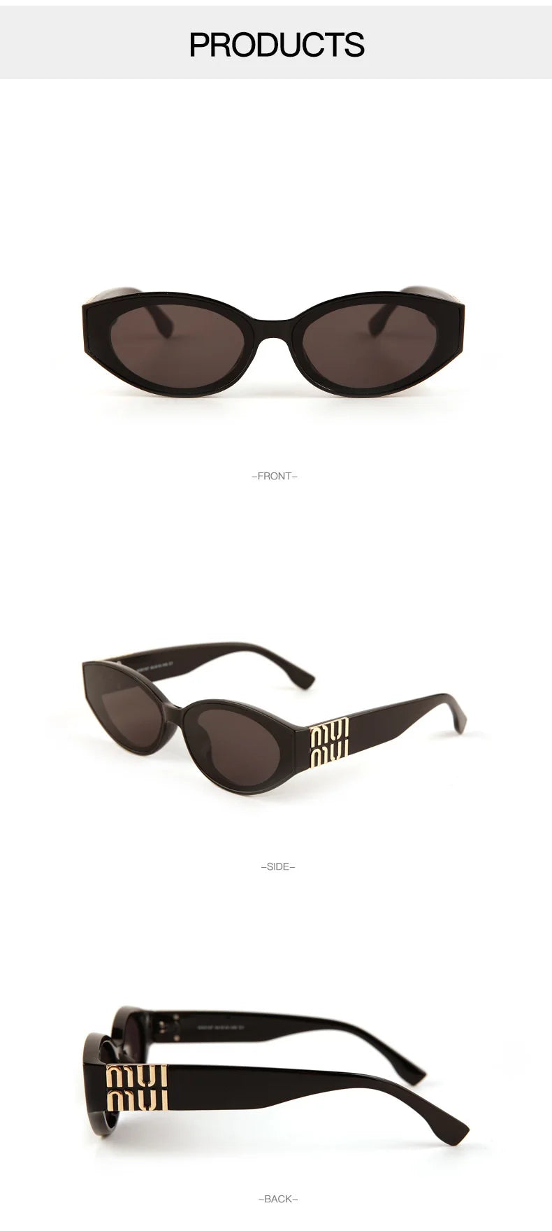 Glamour Oval Sunglasses