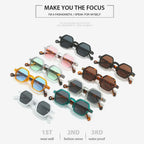 Vintage Polygon Square Sunglasses