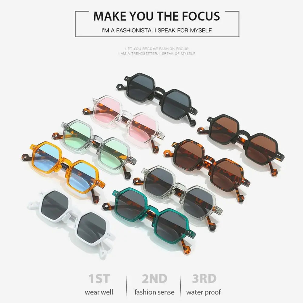 Vintage Polygon Square Sunglasses