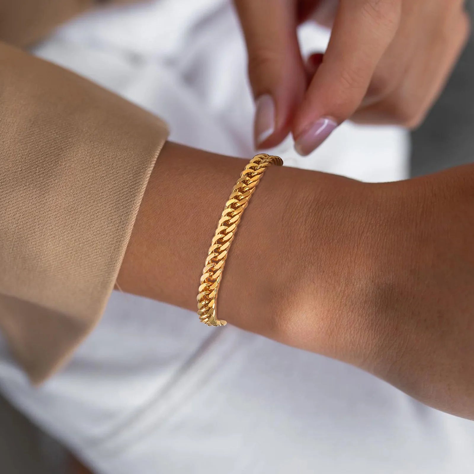 New Cuban Link Bracelet With Clasp