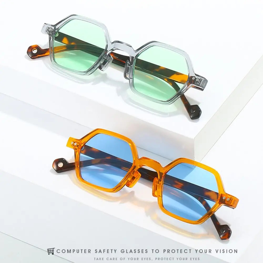 Vintage Polygon Square Sunglasses