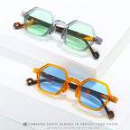 Vintage Polygon Square Sunglasses