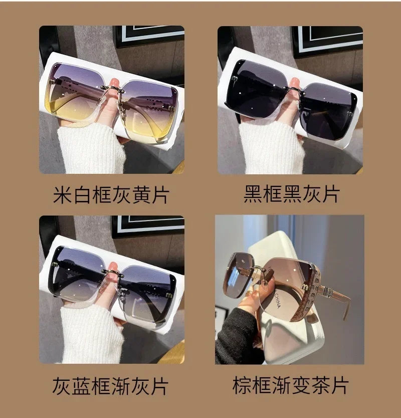Vintage Rimless Sun Glasses