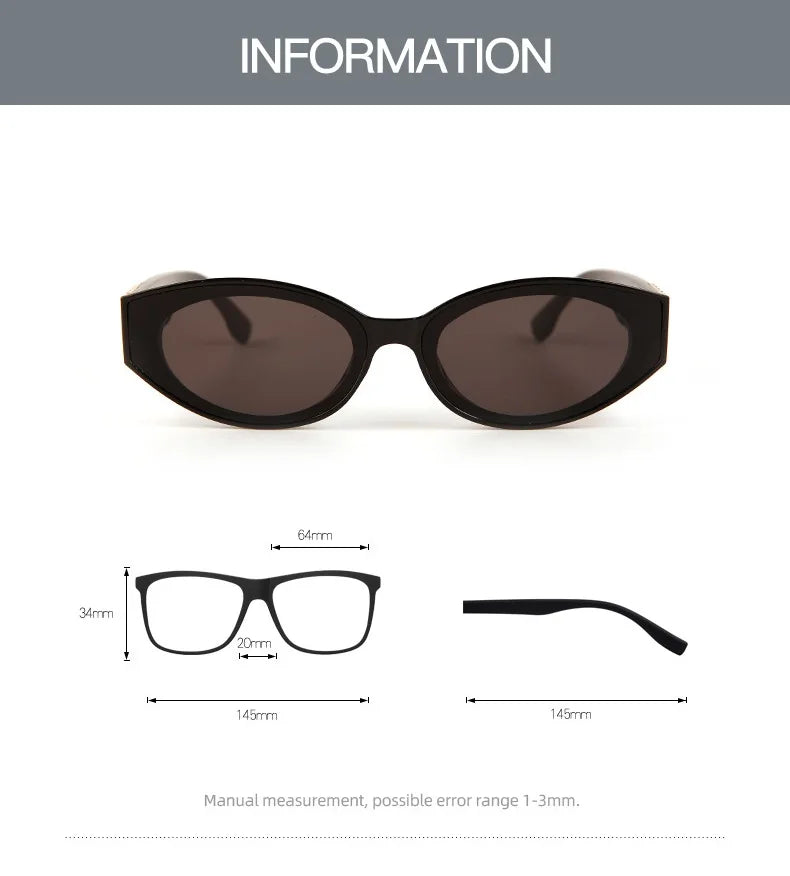 Glamour Oval Sunglasses