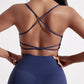 String Cross Bear Back Two Piece Yoga Set