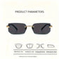 Rimless Rectangle Sunglasses