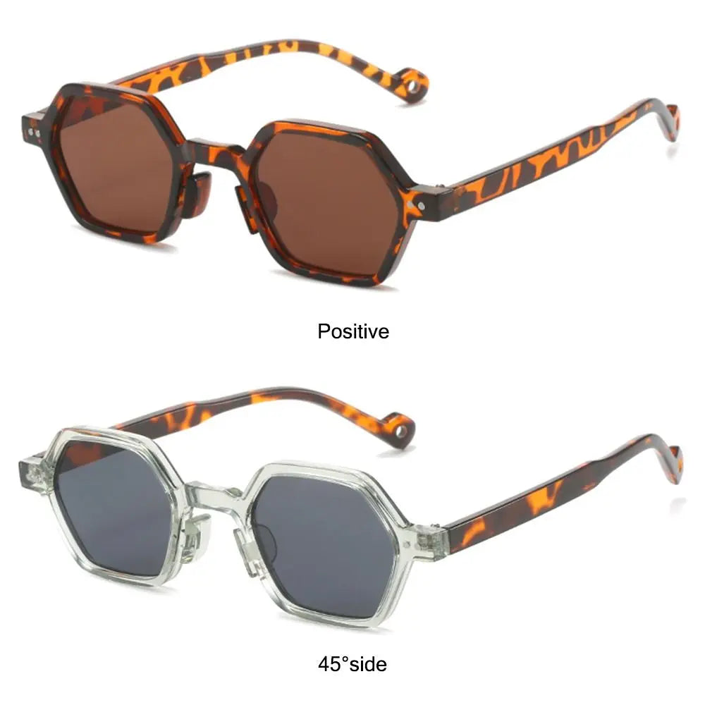 Vintage Polygon Square Sunglasses
