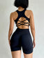 Criss Cross String Two Piece Gym Set