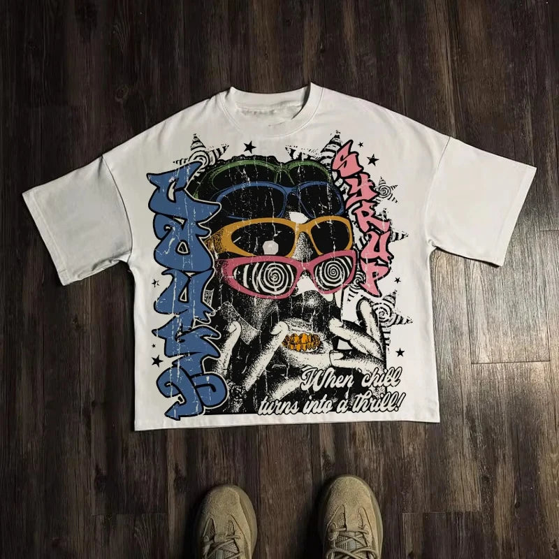 Graphic Vintage Streetwear Oversized T-shirts