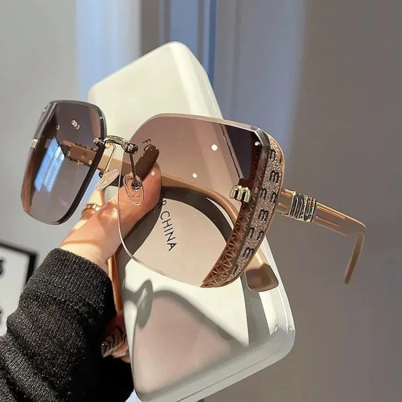 Vintage Rimless Sun Glasses