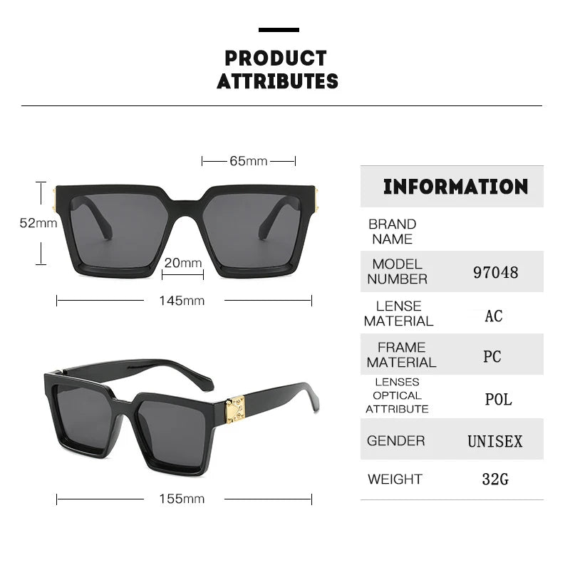Retro Hint Of Gold Sunglasses