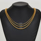 Gold Square Box Chain Necklace