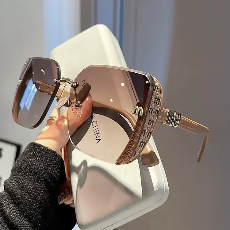 Vintage Rimless Sun Glasses