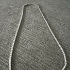 14K White Gold Tennis Chain