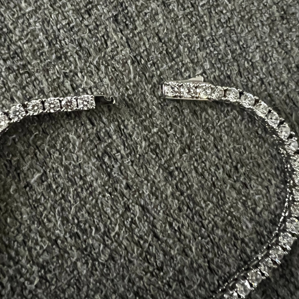 14K White Gold Tennis Chain