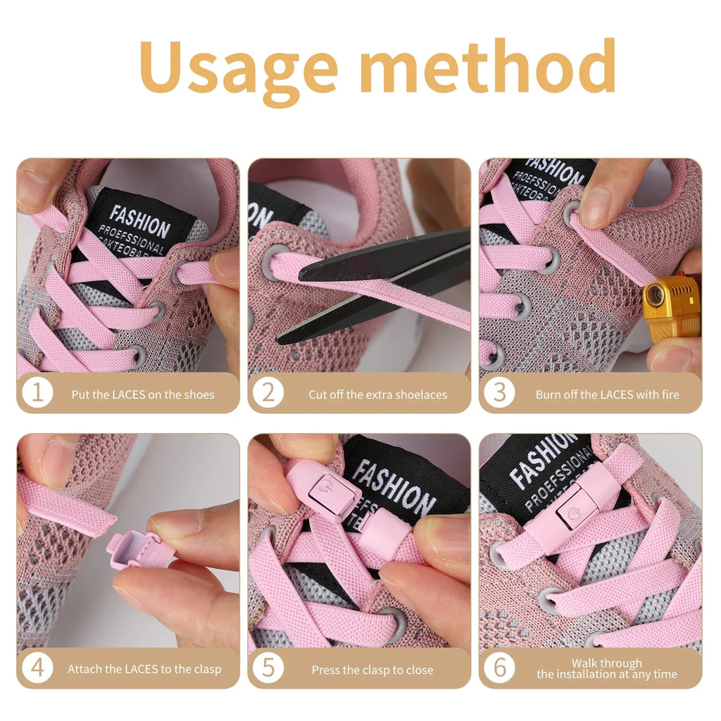 Elastic No-Tie Sneaker Laces