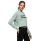 Know Your Worth Crop Top Sweatshirt
