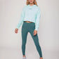 French Terry Crop Hoody - Smooth Mint
