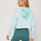 French Terry Crop Hoody - Smooth Mint