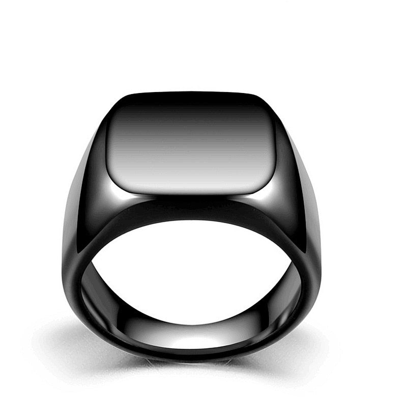 Simple Wide Panel Ring