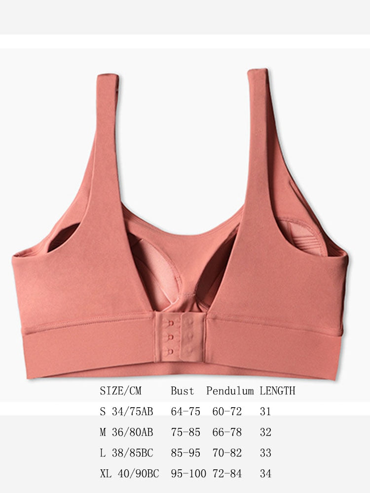 Shockproof Push Up Fitness Sports Bra