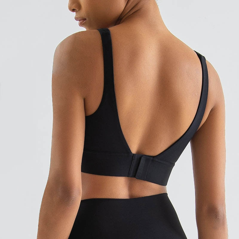 Shockproof Push Up Fitness Sports Bra