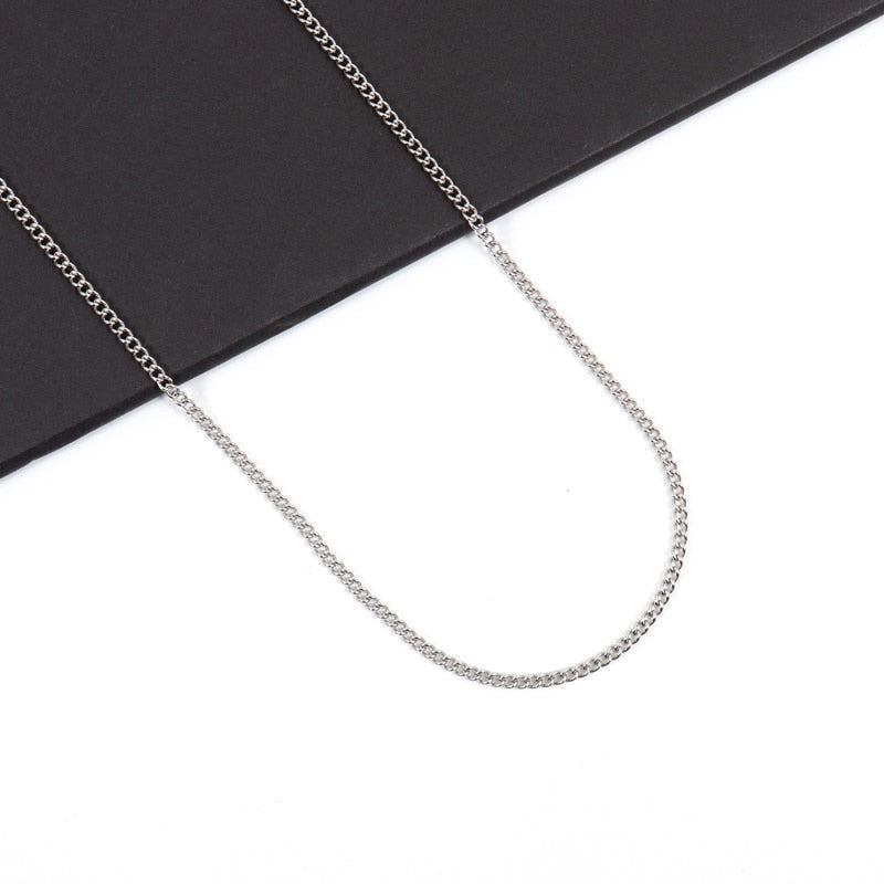 Simple Rectangle Pendant Necklace