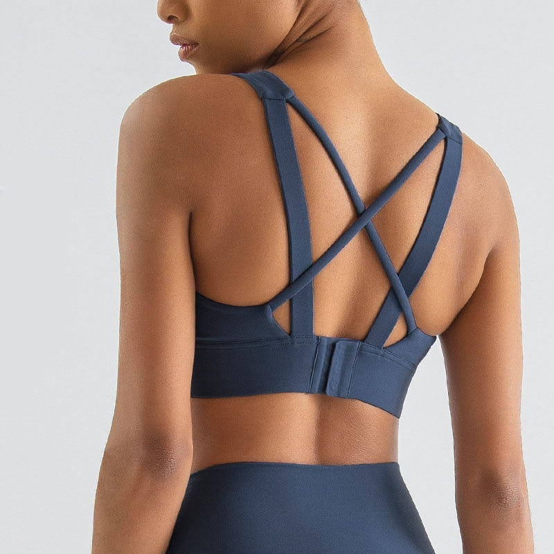 Shockproof Push Up Fitness Sports Bra