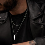 Simple Rectangle Pendant Necklace