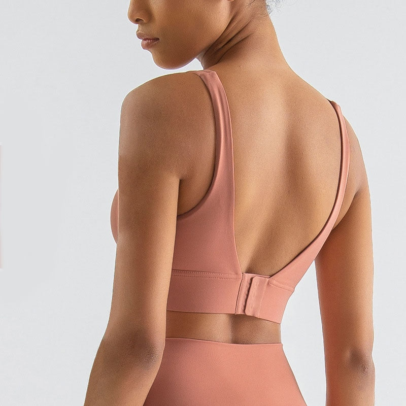 Shockproof Push Up Fitness Sports Bra