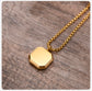 Layered Necklaces With Geometric Natural Stone Square Pendant