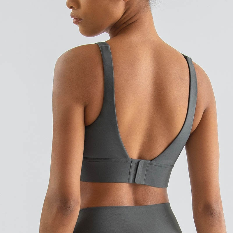 Shockproof Push Up Fitness Sports Bra